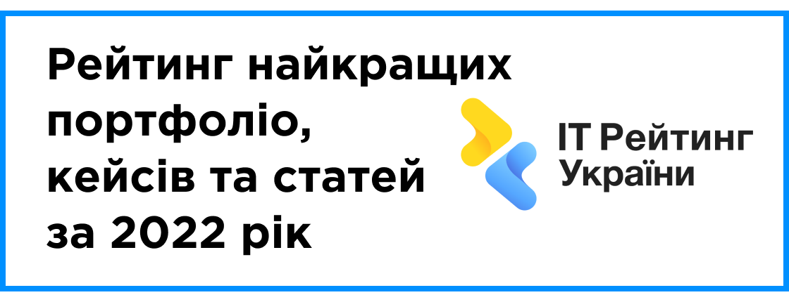Рейтинг найкращих портфоліо, кейсів та статей за 2022 рік
