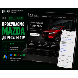 SEO-просування та Google Ads реклама для Mazda Aelita