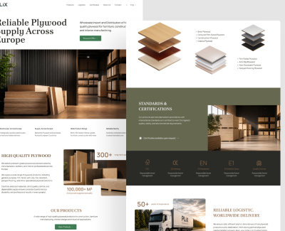 PlixWood Corporate Website