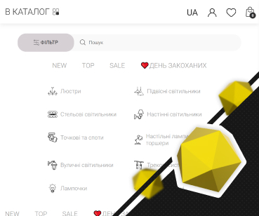 Пошукове просування сімейної крамниці світла