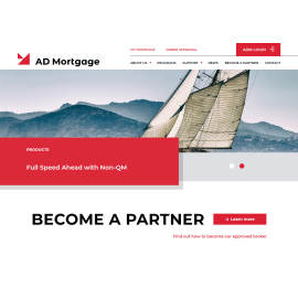 Корпоративний сайт AD Mortgage