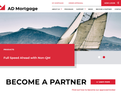 Корпоративний сайт AD Mortgage