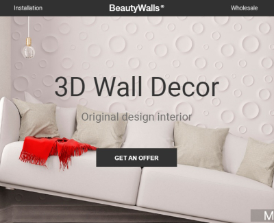 Корпоративный сайт для компании BeautyWalls