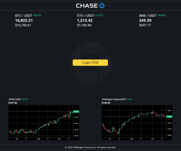 Chase - розробка сайту