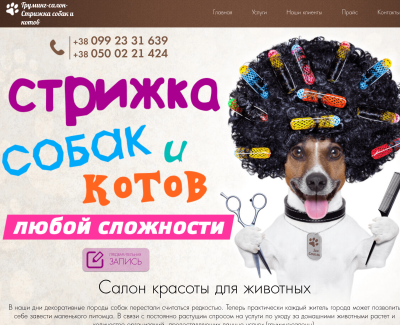 Стрижка собак и котов 