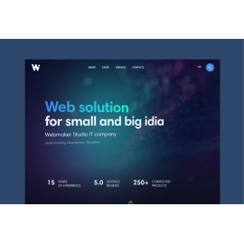 Сайт веб студії Webmaker Studio