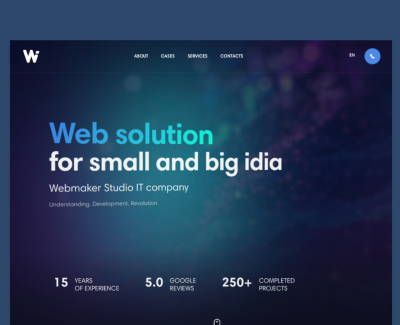 Сайт веб студії Webmaker Studio
