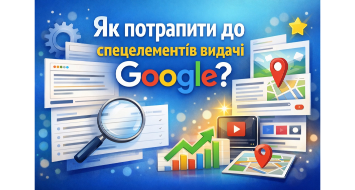 Як потрапити до спецелементів видачі Google?