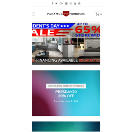 Интернет-магазин мебели Paramus Mega Furniture