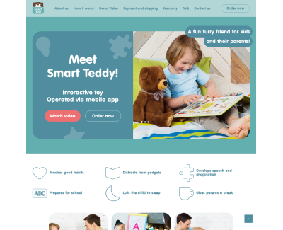 Магазин электронной игрушки для детей Smart Teddy - Shopify