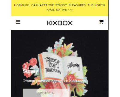 Shopify интернет-магазин KixBox