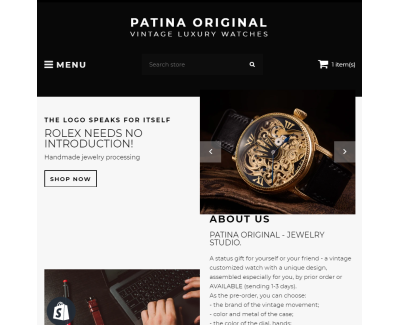 Интернет магазин часов Patina Original