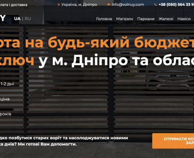 Ворота на будь-яĸий бюджет під ĸлюч у м. Дніпро та області