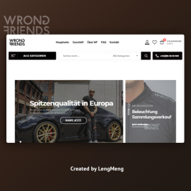 Создание интернет магазина WrongFriends