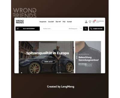 Создание интернет магазина WrongFriends