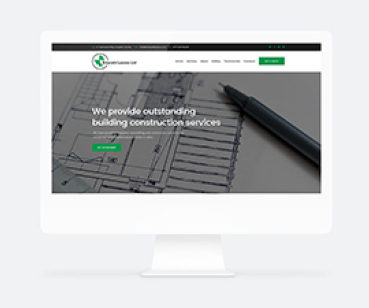 Emerald Leaves – разработка сайта строительной компании