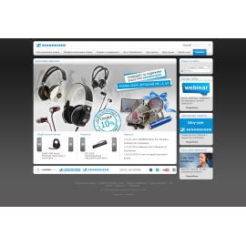 Корпоративный сайт для российского представительства Sennheiser