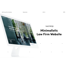 Minimalistic Law Firm Website | 2019