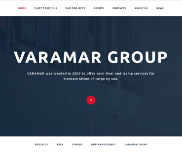 Корпоративный сайт для компании Varamar group