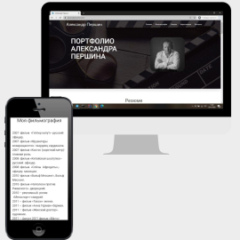 Бюджетный сайт - портфолио