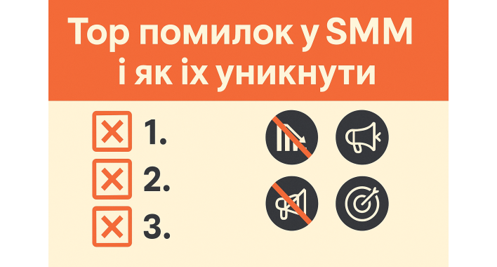 Топ помилок у SMM і як їх уникнути
