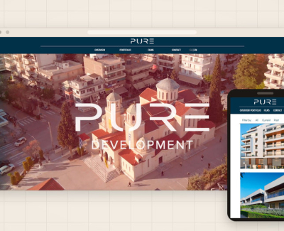 Корпоративний сайт девелопера Pure Development