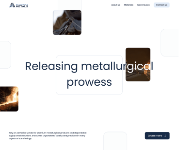 Aetheriax Metals — корпоративний сайт постачальника металів