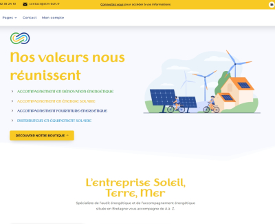 Nos valeurs nous réunissent - корпоративний сайт