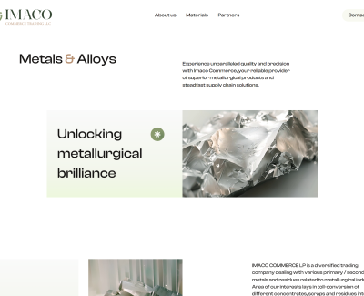 IMACO COMMERCE LP — a diversified trading company