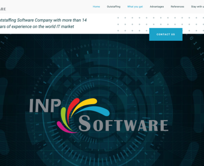 Лендинг для аутстаф-компании INP-Software