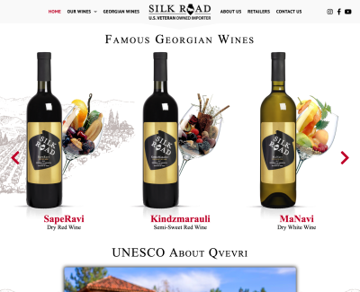 Грузинские вина SilkRoadWines для рынка США