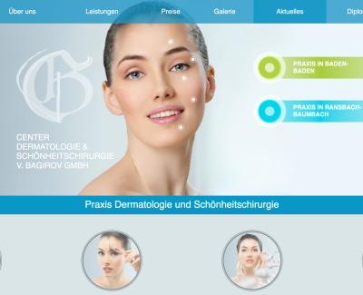 Сайт клиники эстетической медицины