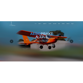 AEROPRAKT - сайт для производителя сверхлегких самолётов