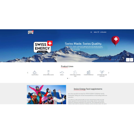 Cайт каталог товаров для торговой марки Swiss Energy