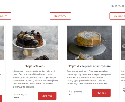 Сеть кондитерских 
