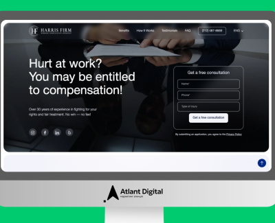 Harris Firm – workers’ compensation landing page