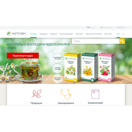 Корпоративний сайт компанії «Ліктрави»