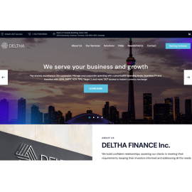 Deltha Finance - корпоративний сайт фінансової компанії
