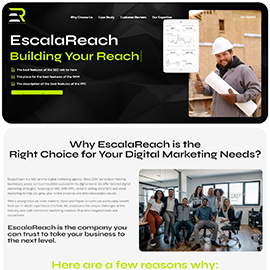 Корпоративний сайт ESCALAREACH США