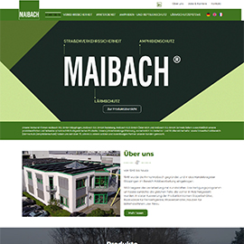 Корпоративний сайт MAIBACH Німеччина