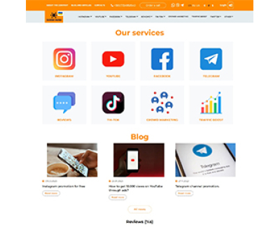 Корпоративний сайт SMM BOOST MARKETING