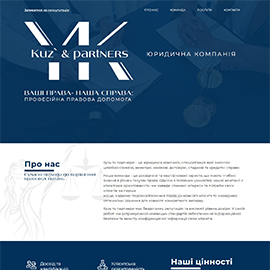 Landing page KUZ&PARTNERS
