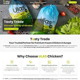 Landing page TASTY TRADE Нідерланди
