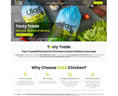 Landing page TASTY TRADE Нідерланди