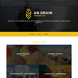 Landing page ABGRAIN Великобританія