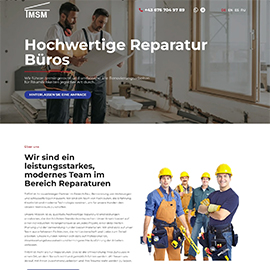 Landing page TMSM BAU Австрія