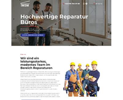 Landing page TMSM BAU Австрія