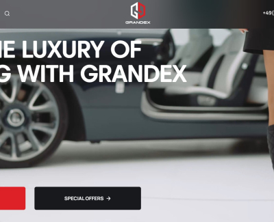 Розробка сайту для продажу люксових автомобілів Grandex