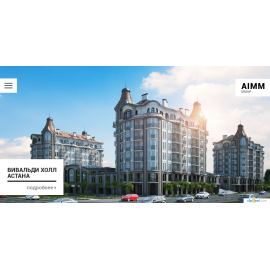 Сайт архитернурного дизайн агентства АИММ ГРУПП