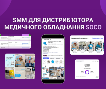 SMM для бізнесу SOCO: 254 000 органічного охоплення та +584 підписники